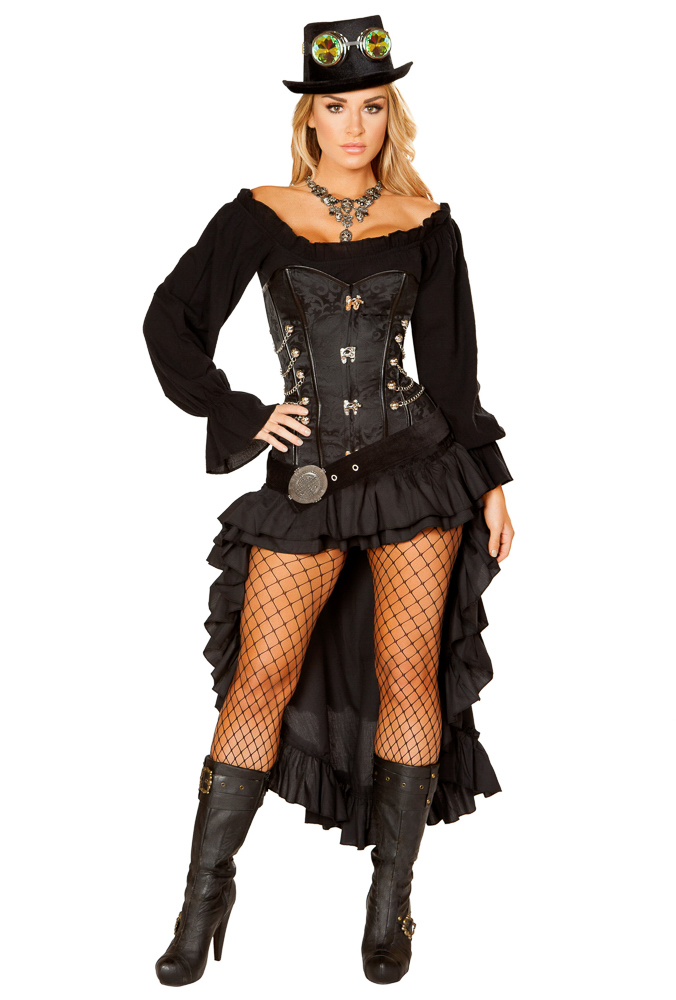 Roma womens upscale steampunk corset costume