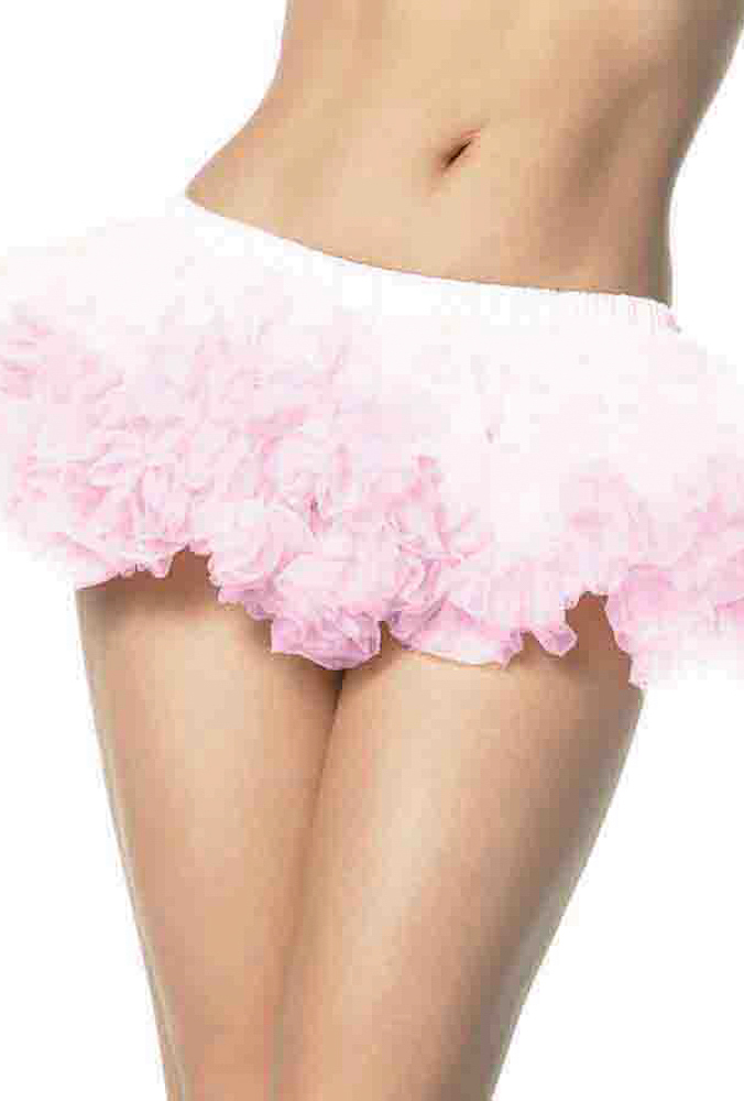 Sexy Leg Avenue womens pink chiffon mini petticoat