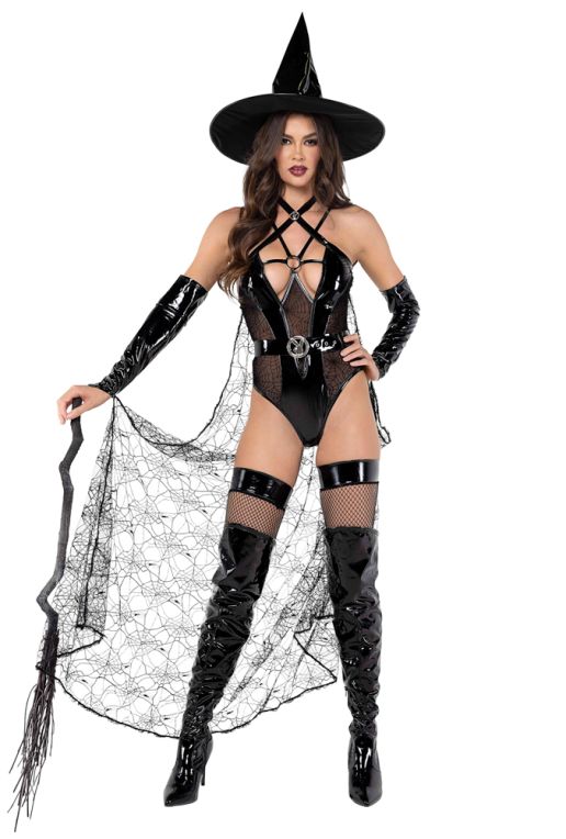 Goth Lace Up Womens Adult Vampire Witch Costume Black Glovelettes 