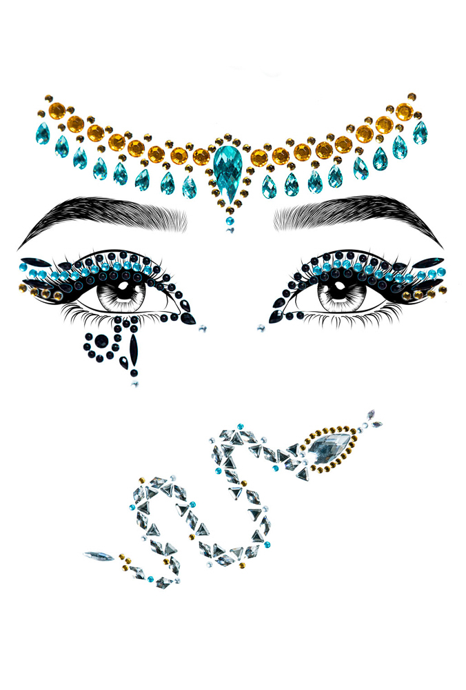 Leg Avenue Cleopatra adhesive face jewels sticker